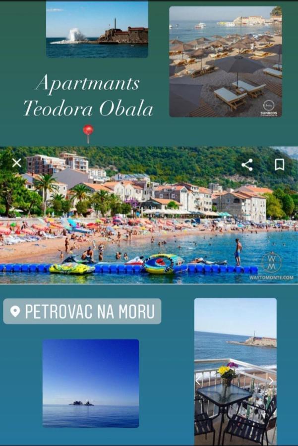Apartments Teodora Obala Петровац Экстерьер фото